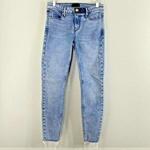 RtA Jeans Distressed Frayed Ankle Skinny Size 26